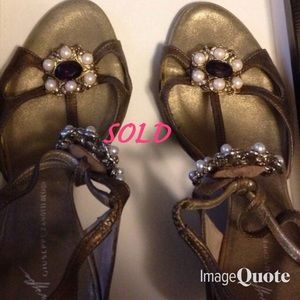❌SOLD❌ Authentic Giuseppe Zanotti wedge sandal